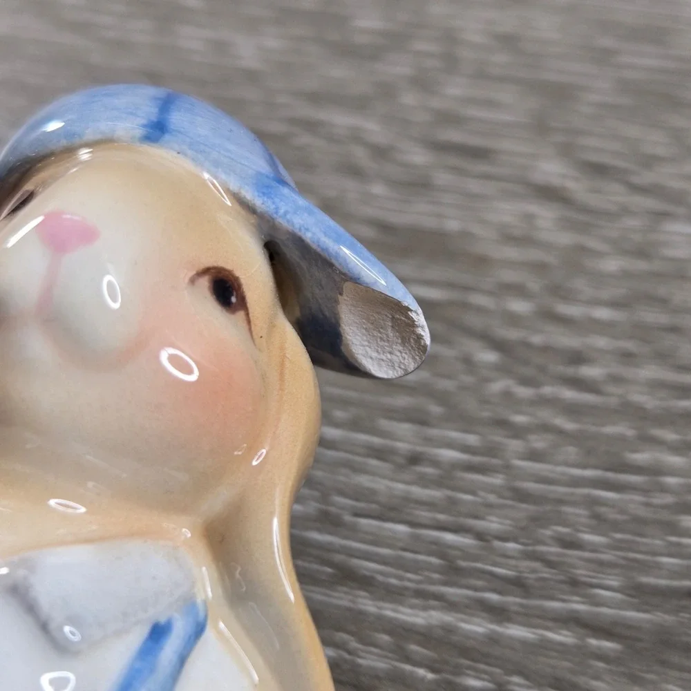 Appletree Design Ceramic Bunny Rabbit Salt Pepper Shakers Easter Spring Set
